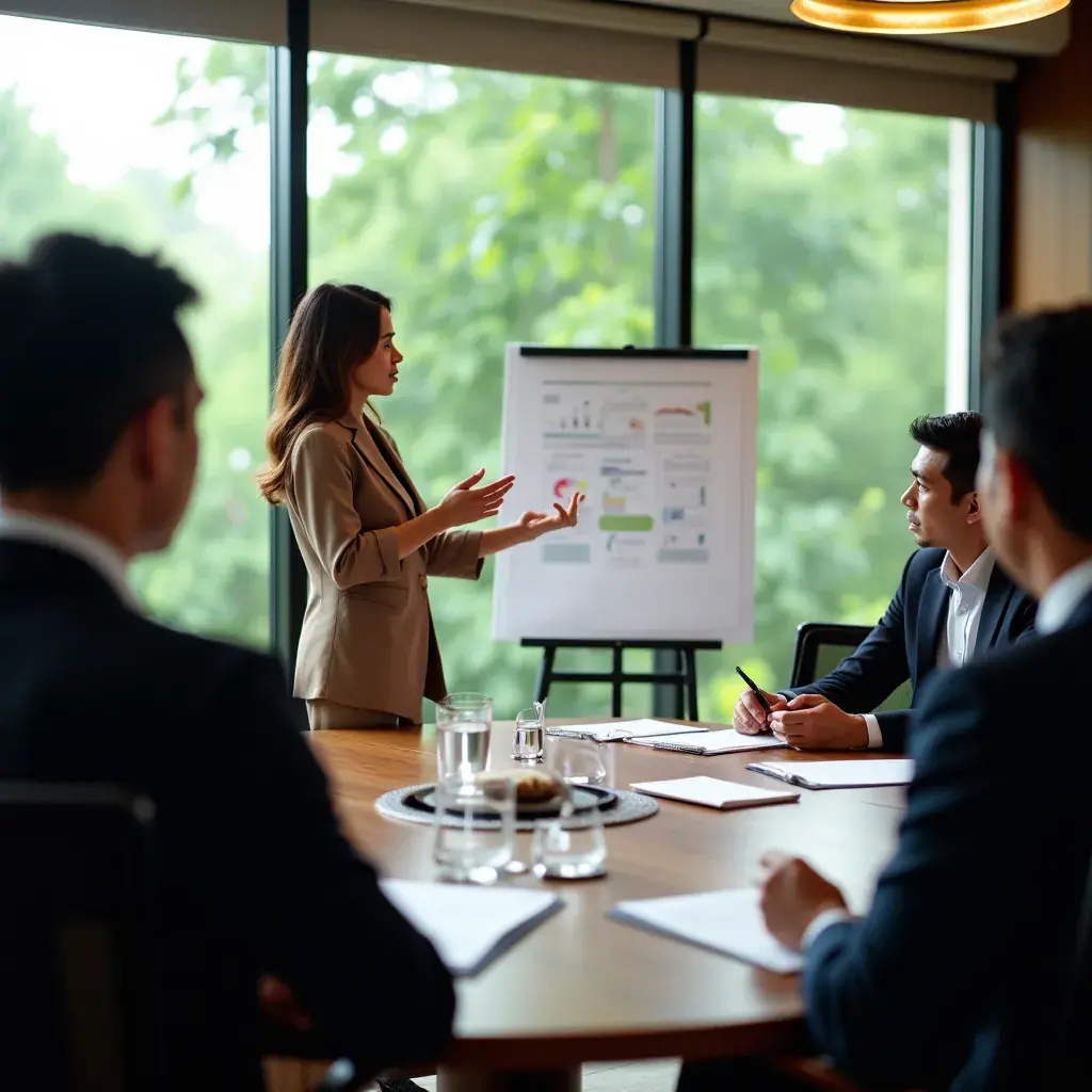 Creative team brainstorming